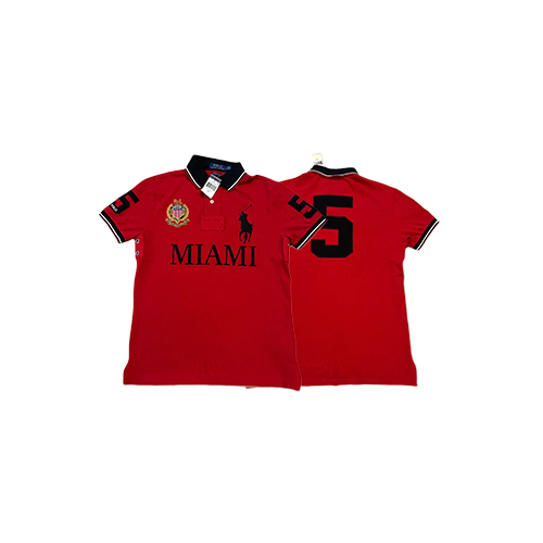 Miami RL Polo T-Shirt Red