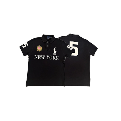 New York RL Polo T-Shirt Black