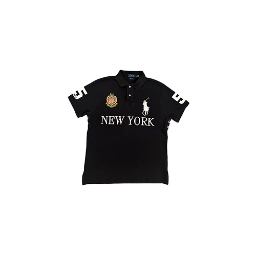 New York RL Polo T-Shirt Black